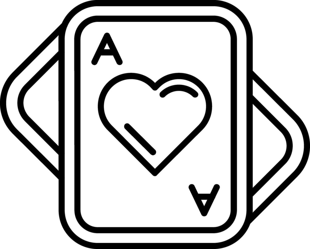 Hearts Line Icon vector