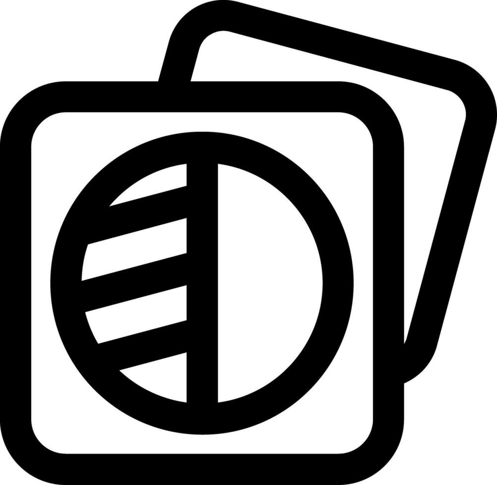 Image shadows Line Icon vector