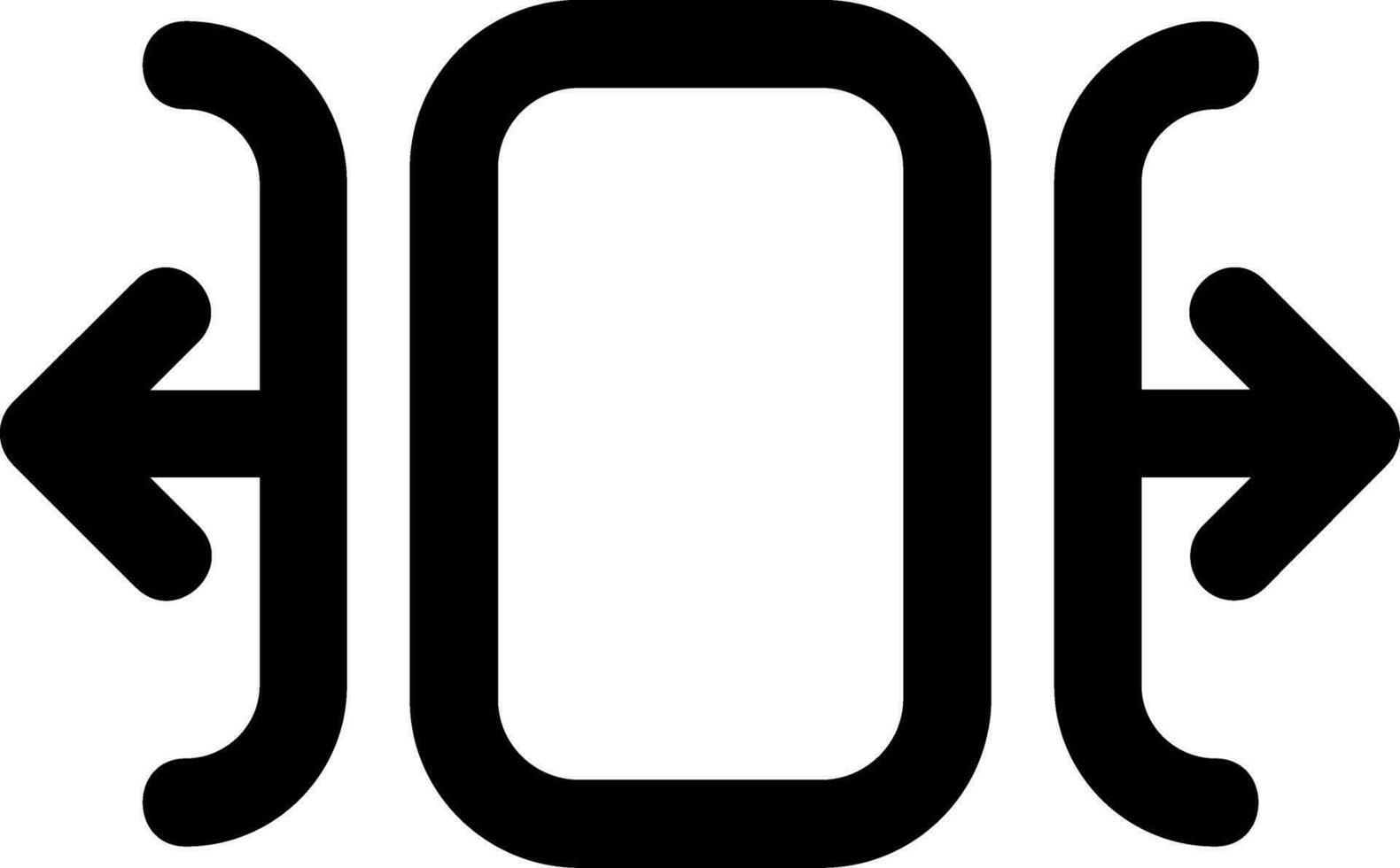 Carousel horizontal Line Icon vector
