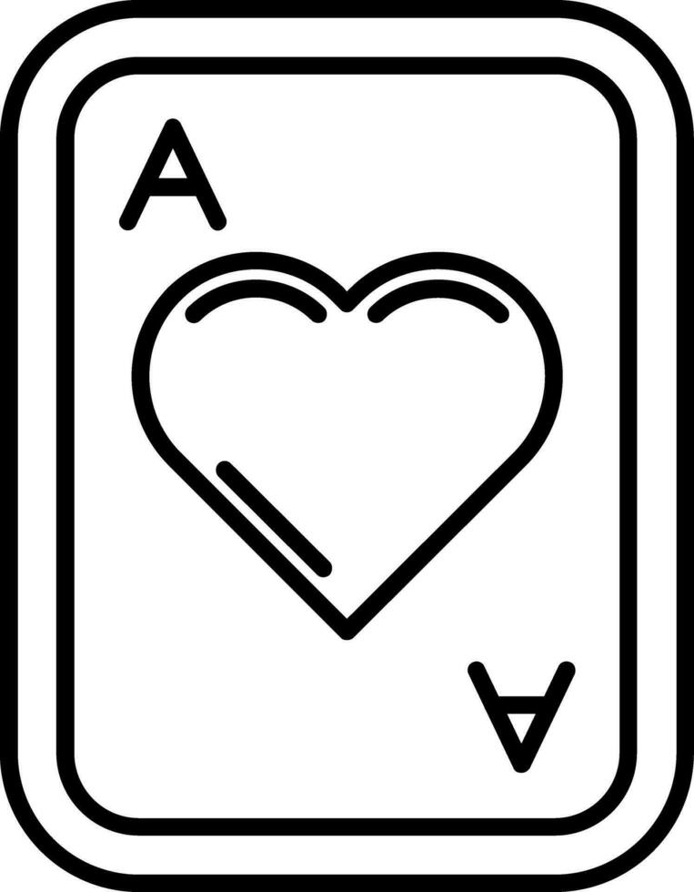 icono de línea de corazones vector