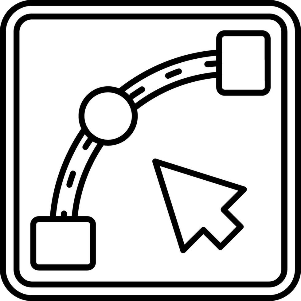 Curve Line Icon vector