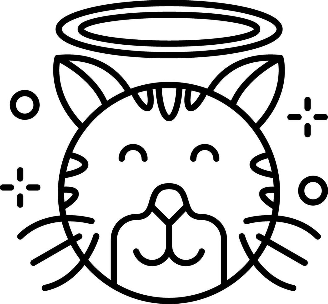 Angel Line Icon vector