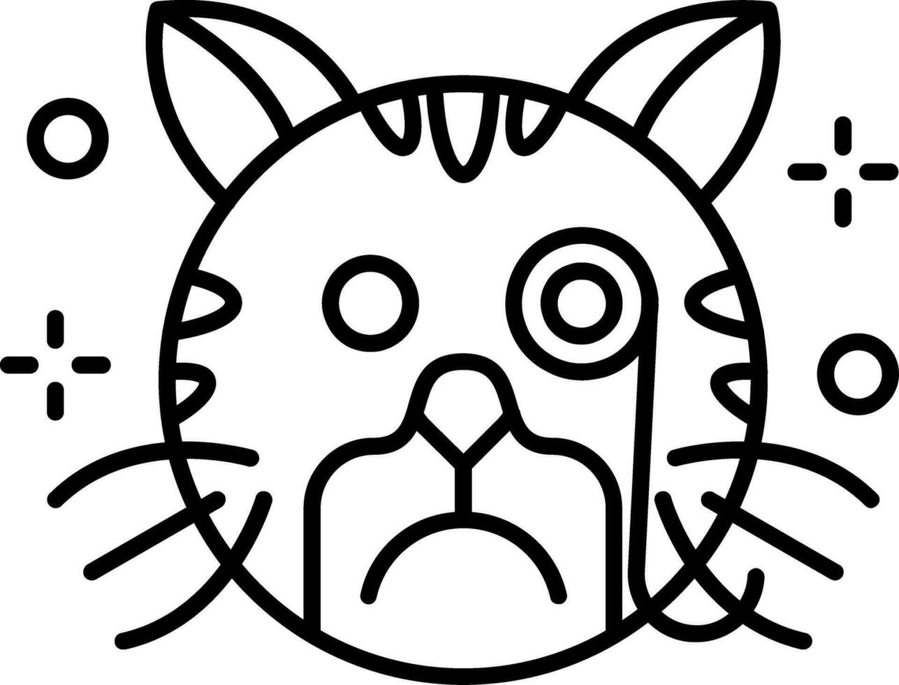 Detective Line Icon vector