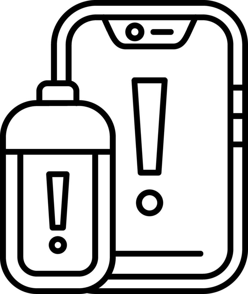 Battery Line Icon vector