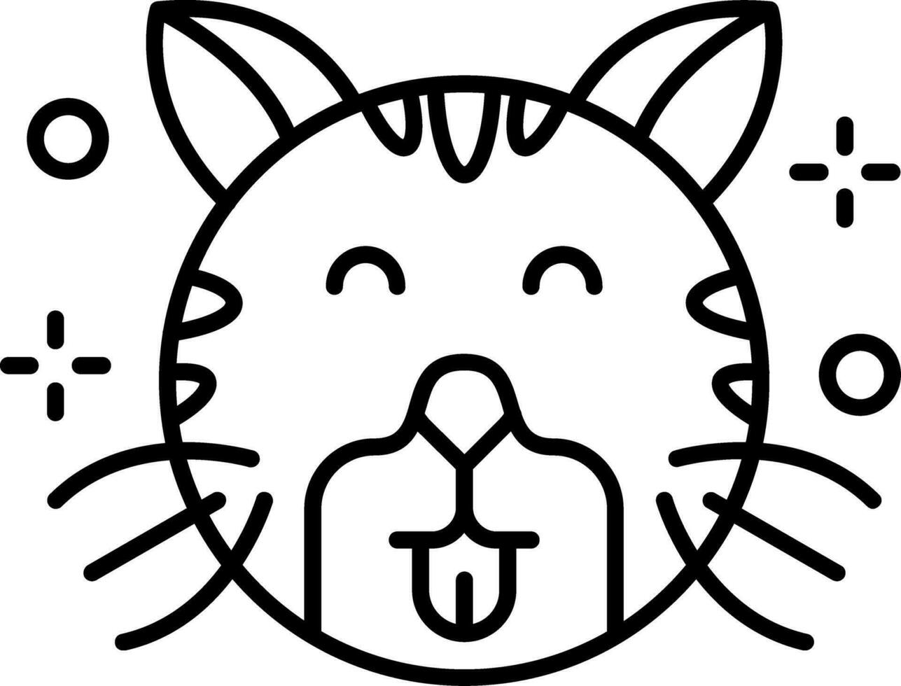 Cute Line Icon vector