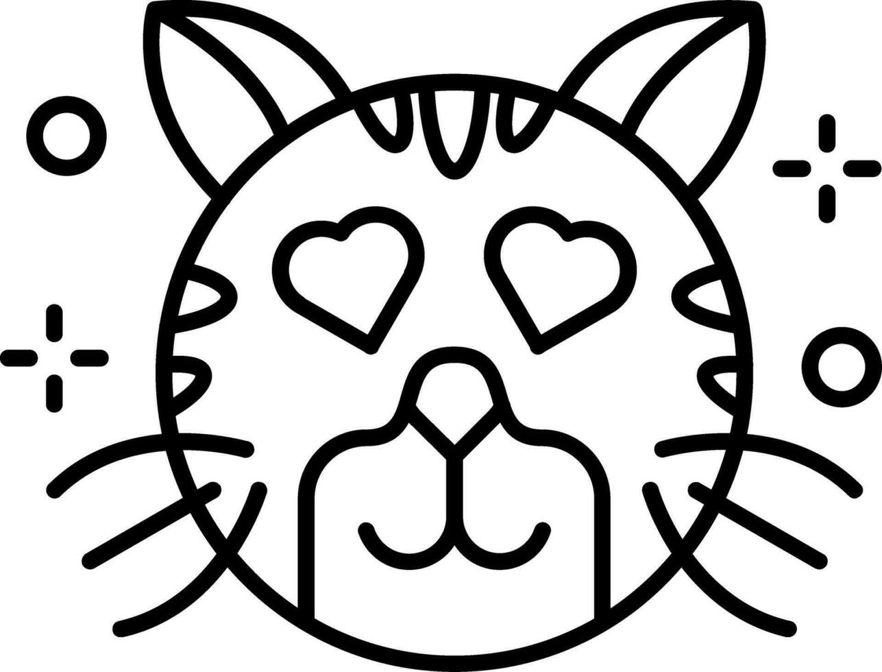 In love Line Icon vector