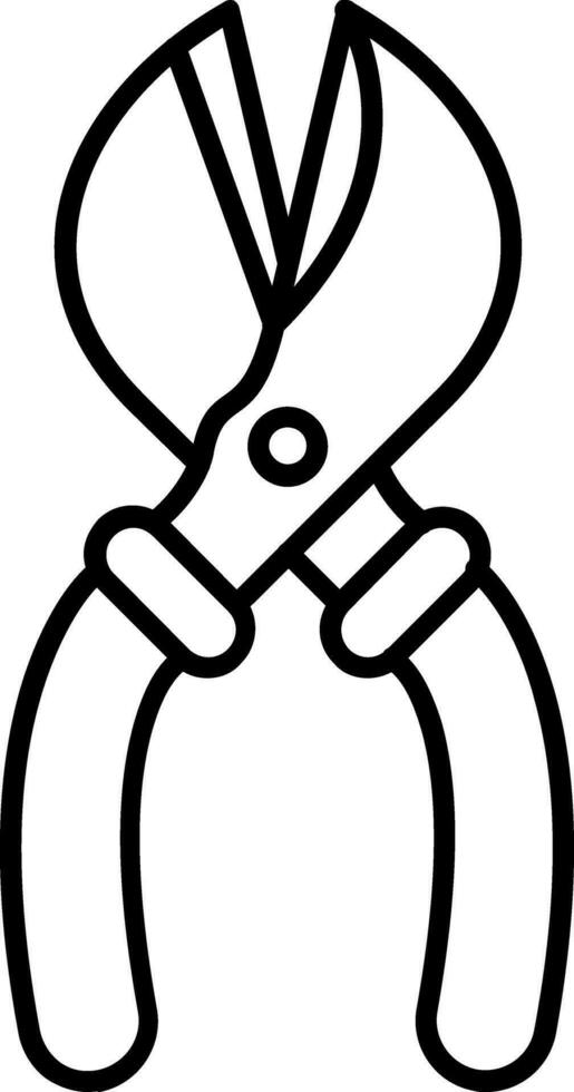 Scissors Line Icon vector