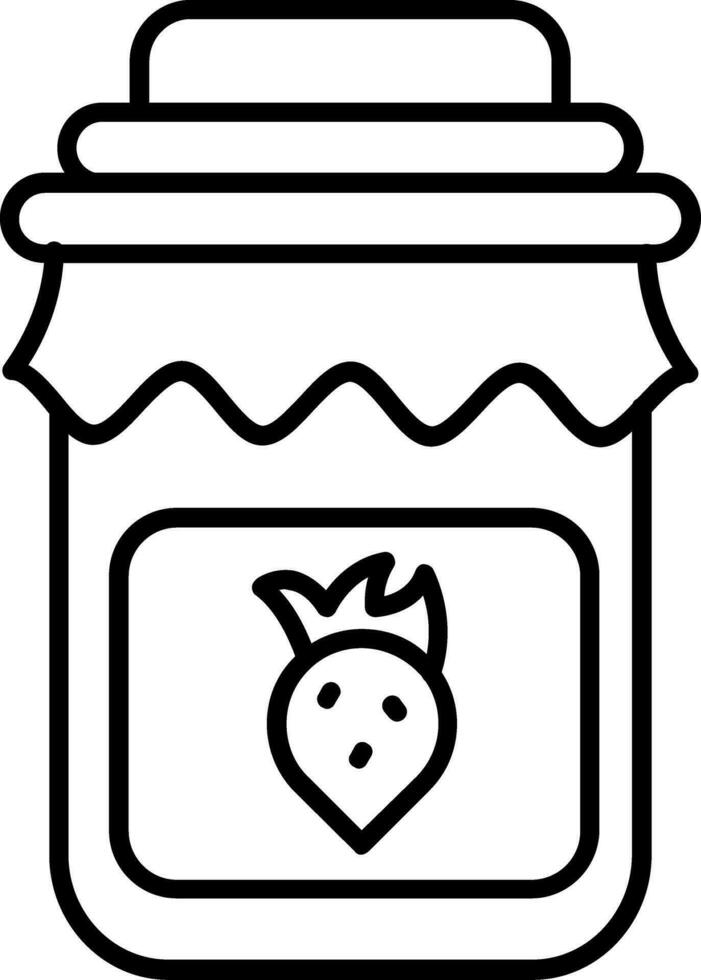 Jam Line Icon vector