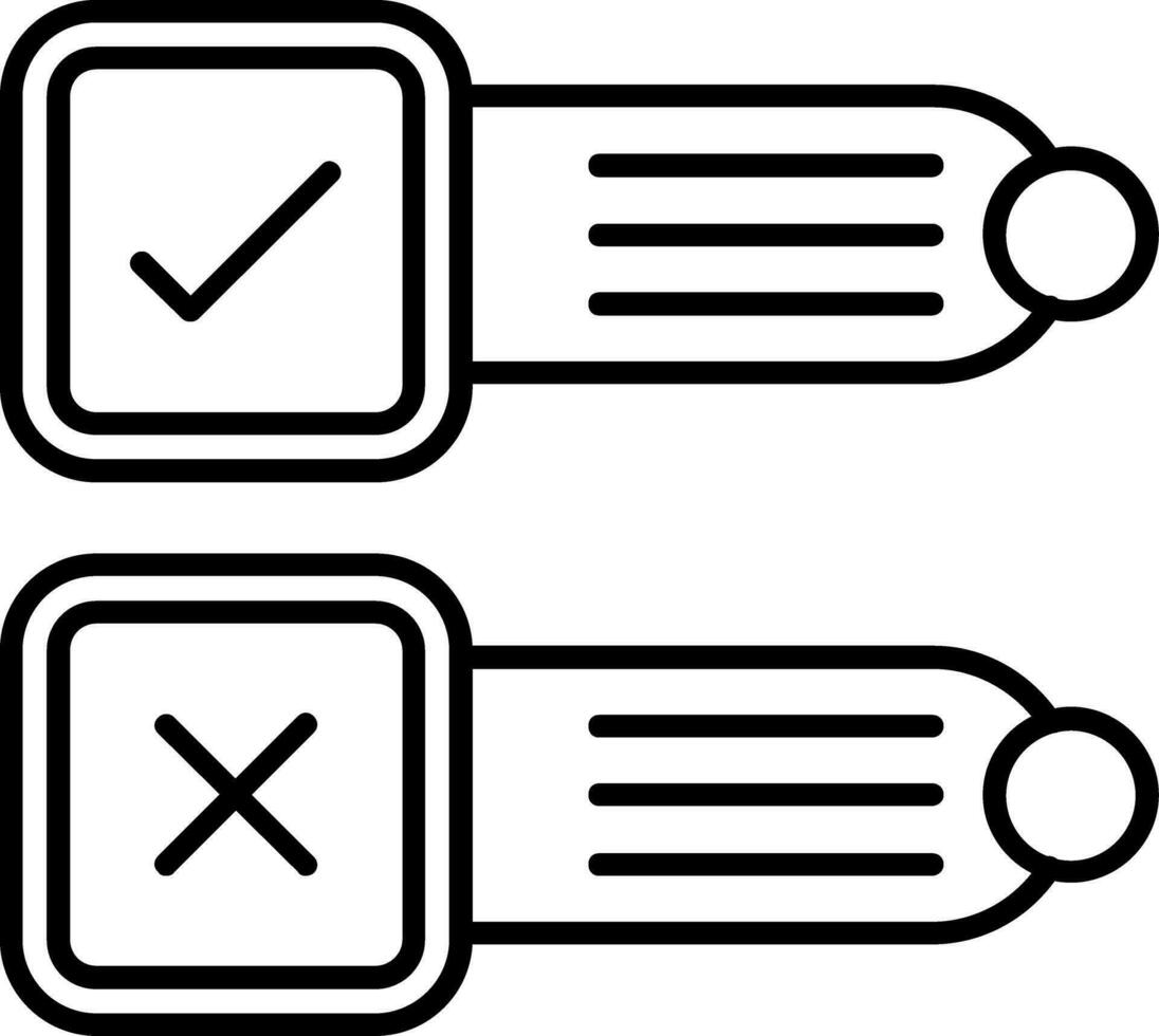 Poll Line Icon vector