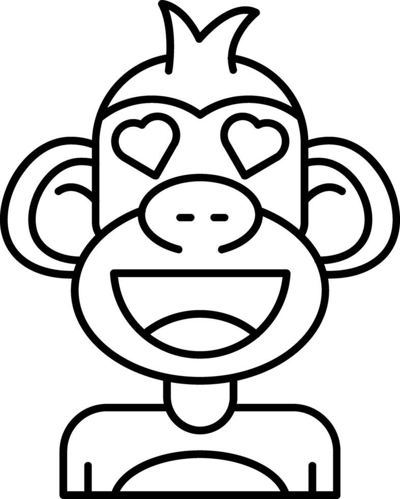 In love Line Icon vector