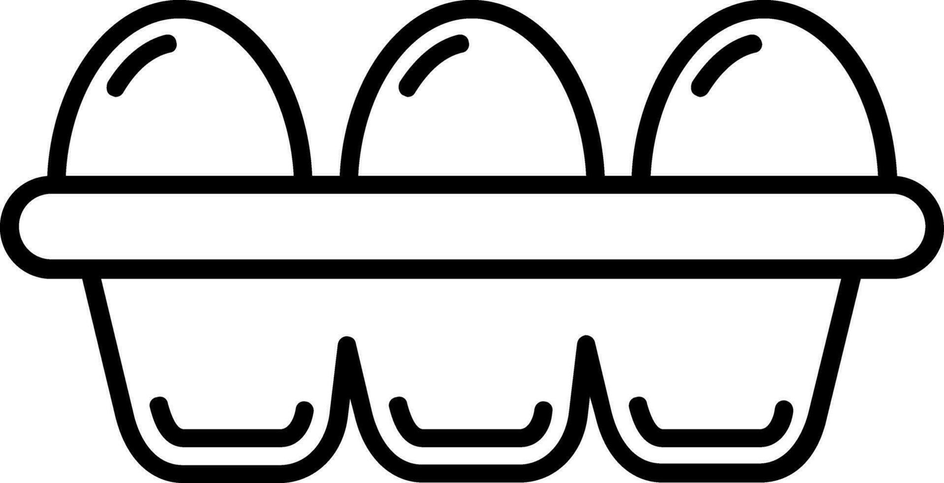 Egg Line Icon vector