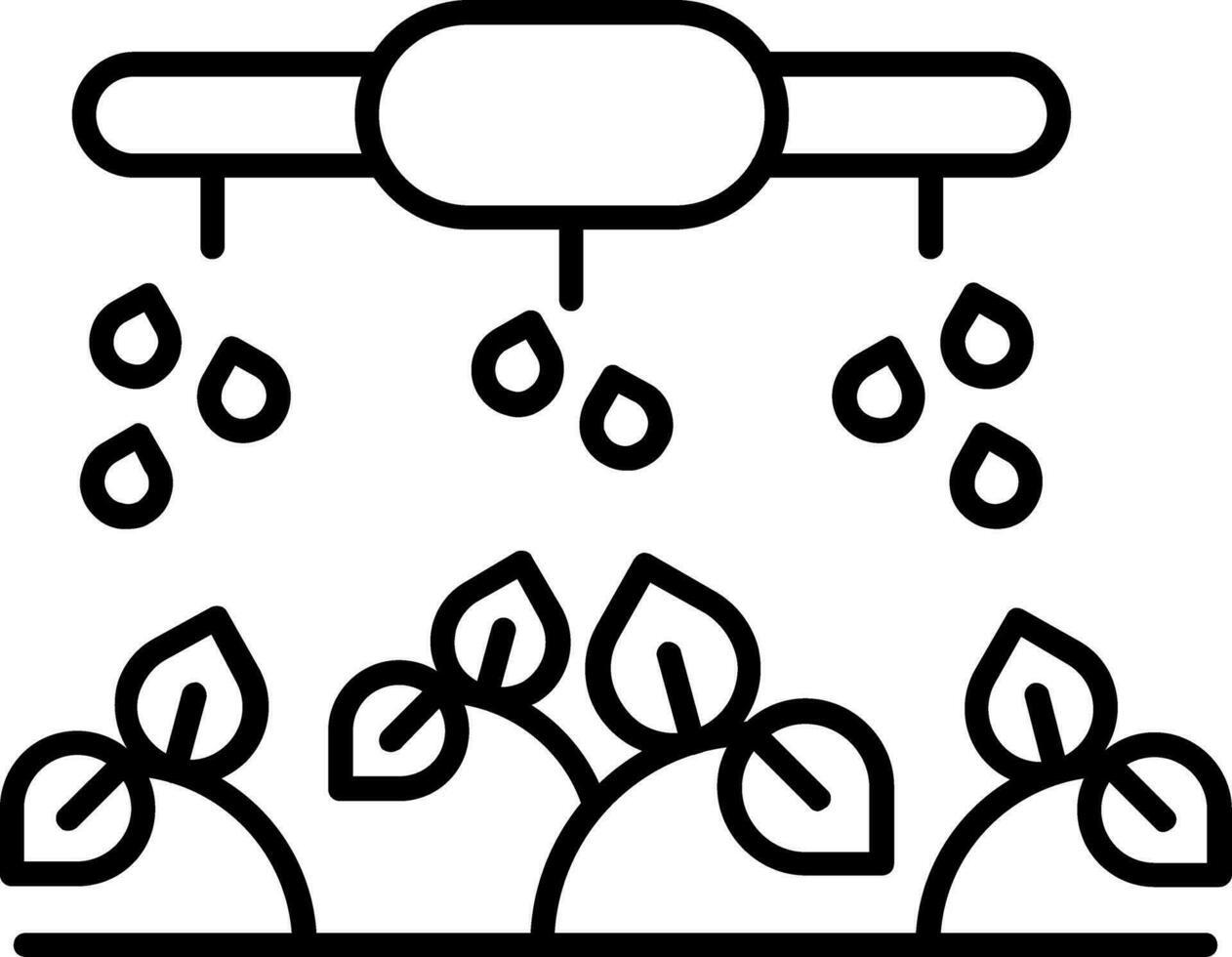 Sprayer Line Icon vector