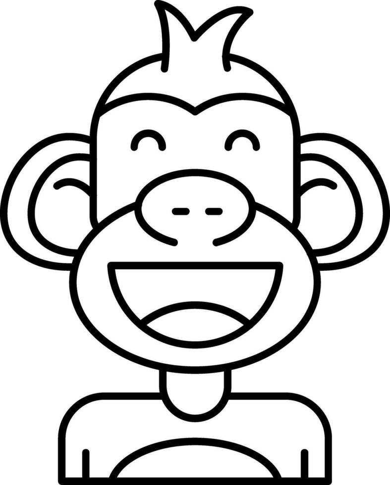 Happy Line Icon vector