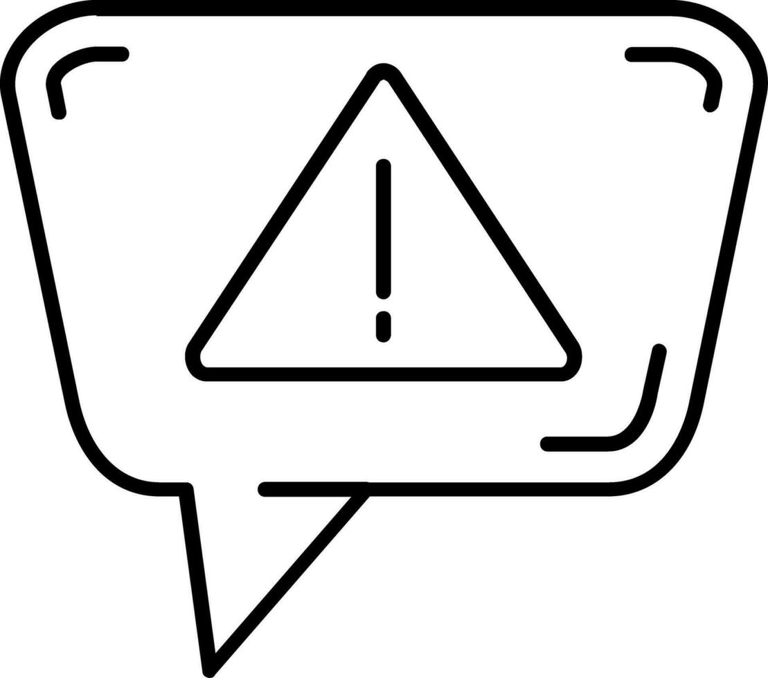 Alert Line Icon vector