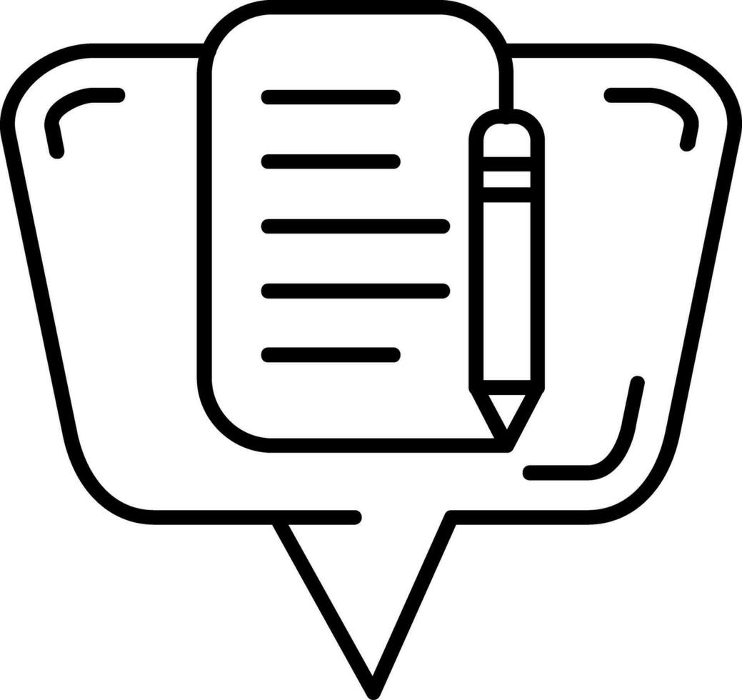 Edit Line Icon vector