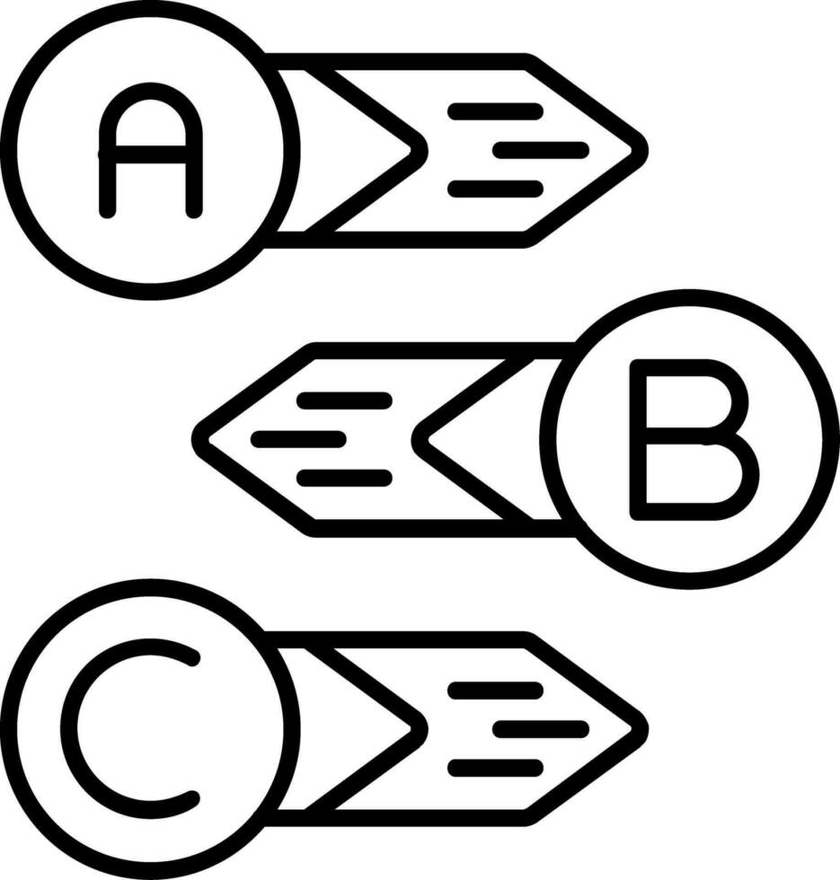 Diagram Line Icon vector