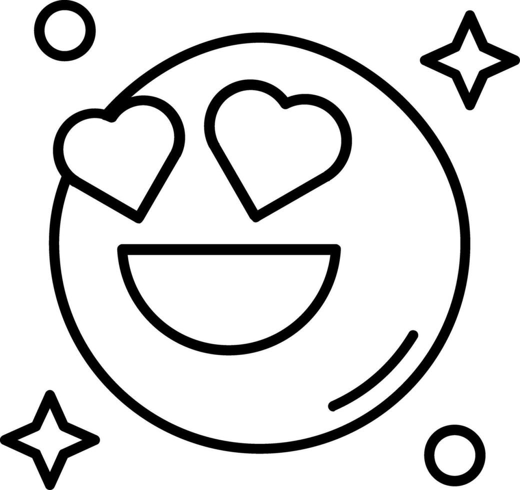 In love Line Icon vector