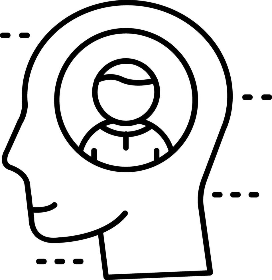 Personality Line Icon vector