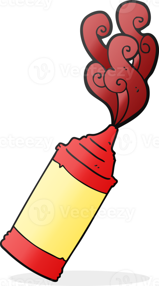 cartoon ketchup bottle png