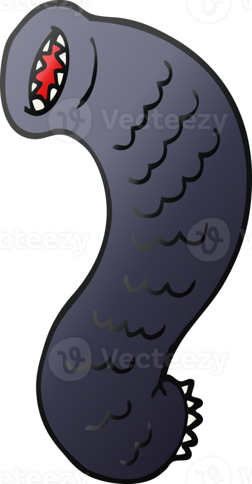 cartoon doodle hungry leech png