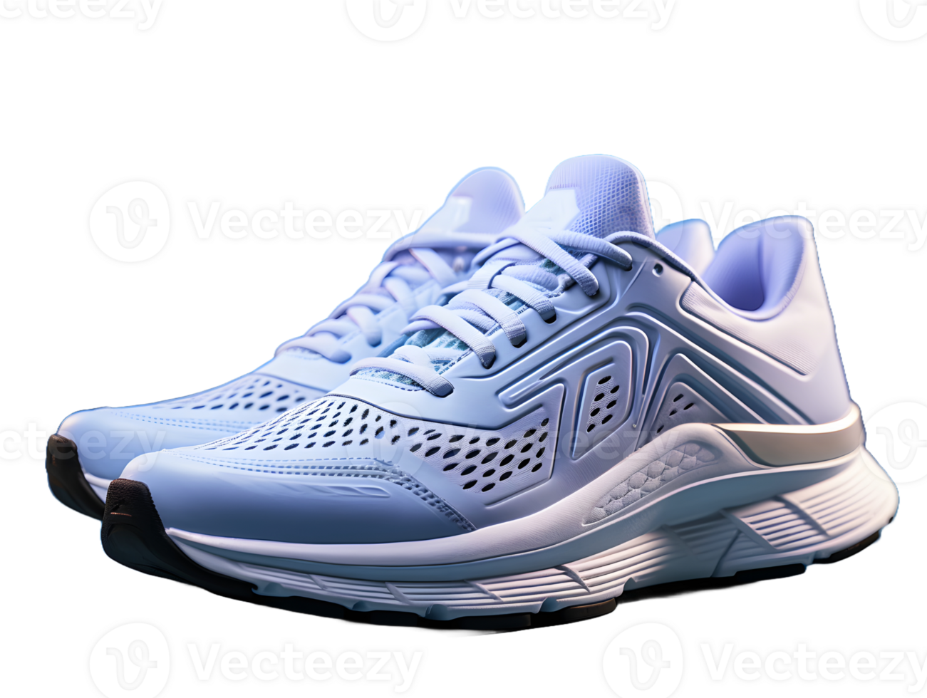 AI generated Sport Shoes in Colorful Pastel Colors Isolated on Transparent Background. Running Shoes. Generative Ai png