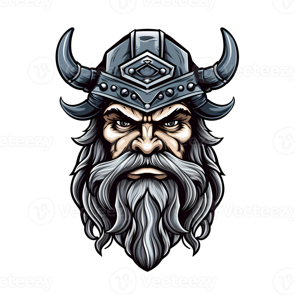 AI generated viking art illustrations for stickers, tshirt design, poster etc png