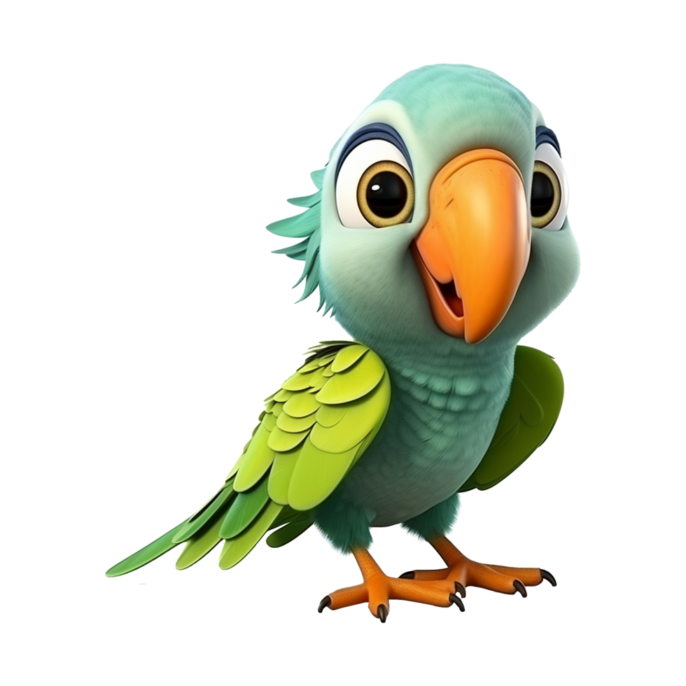 ai generado guacamayo loro en un rama aislado en transparente antecedentes png psd