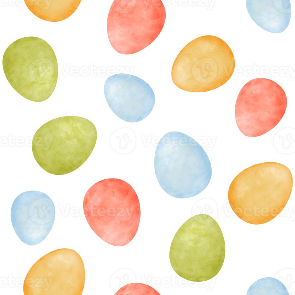 seamless pattern, Easter eggs in a watercolor style. for Easter-themed designs, textiles, wrapping paper, and digital backgrounds. for your creative projects, for events, stationery, or home decor png