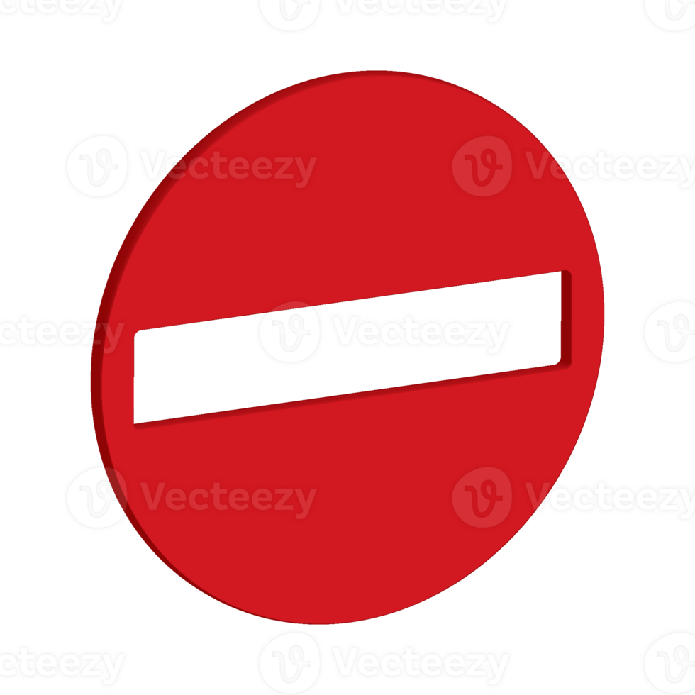 3D traffic sign icon png