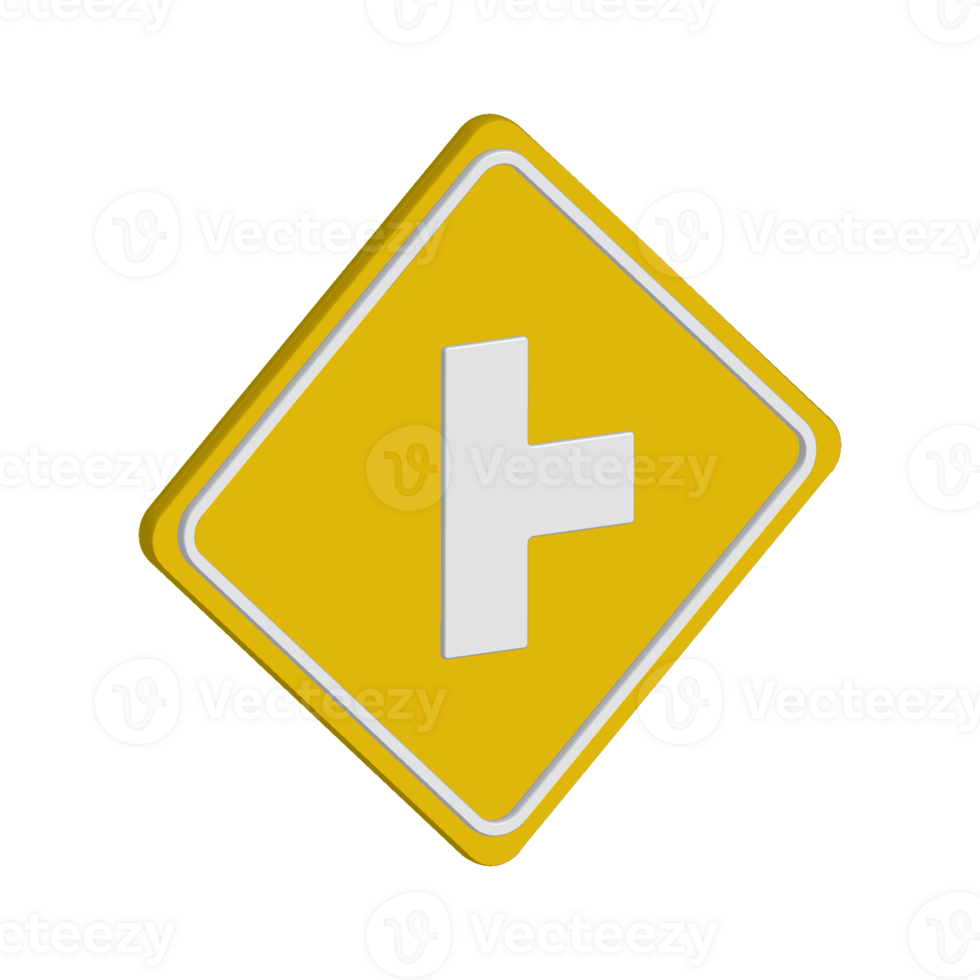 3D traffic sign icon png