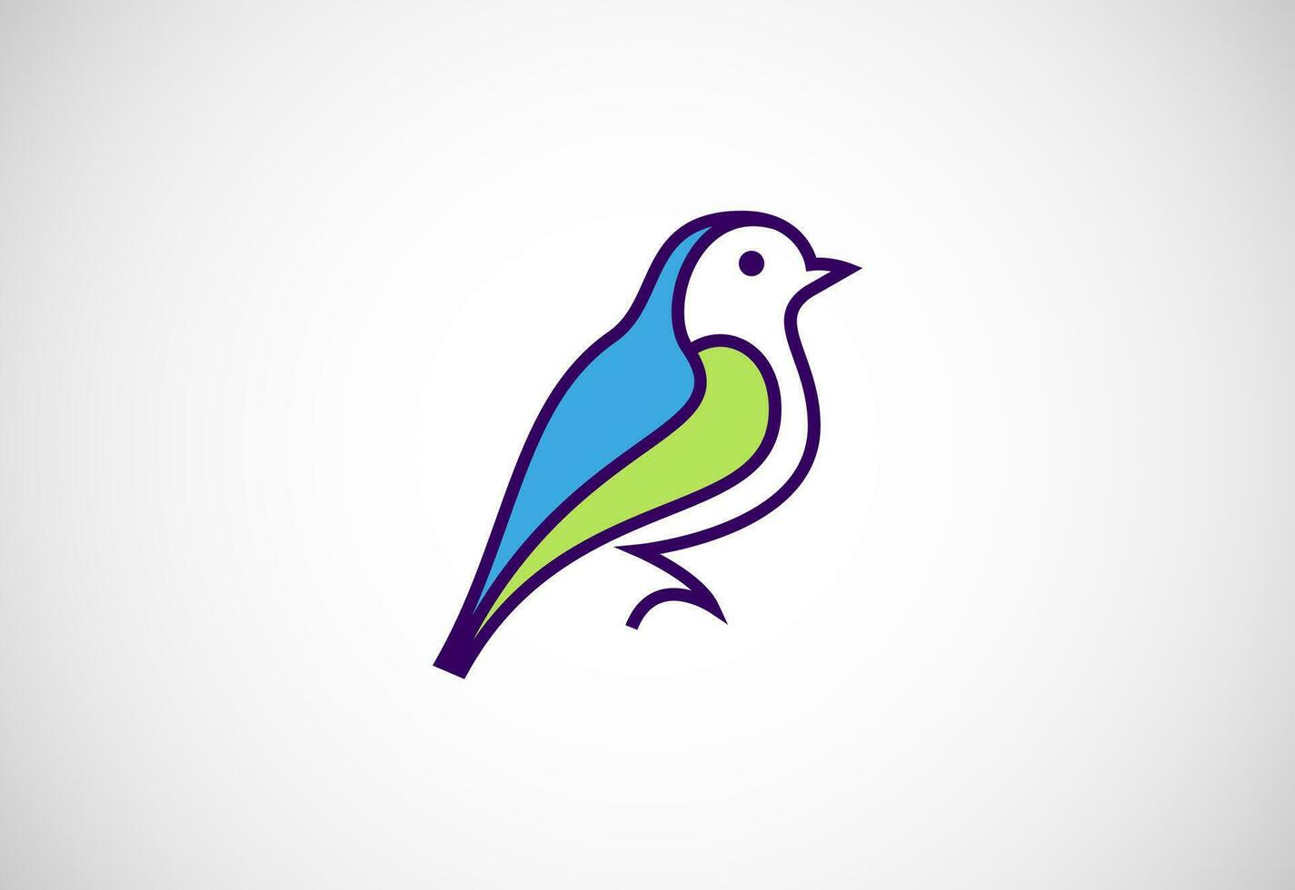 Bird logo design vector illustration. Bird icon sign symbol