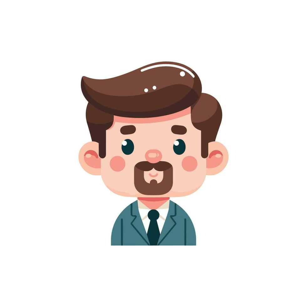 Businessman character vector illustration