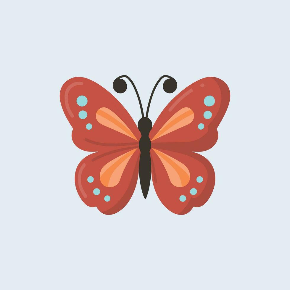 Butterfly flat vector illustration