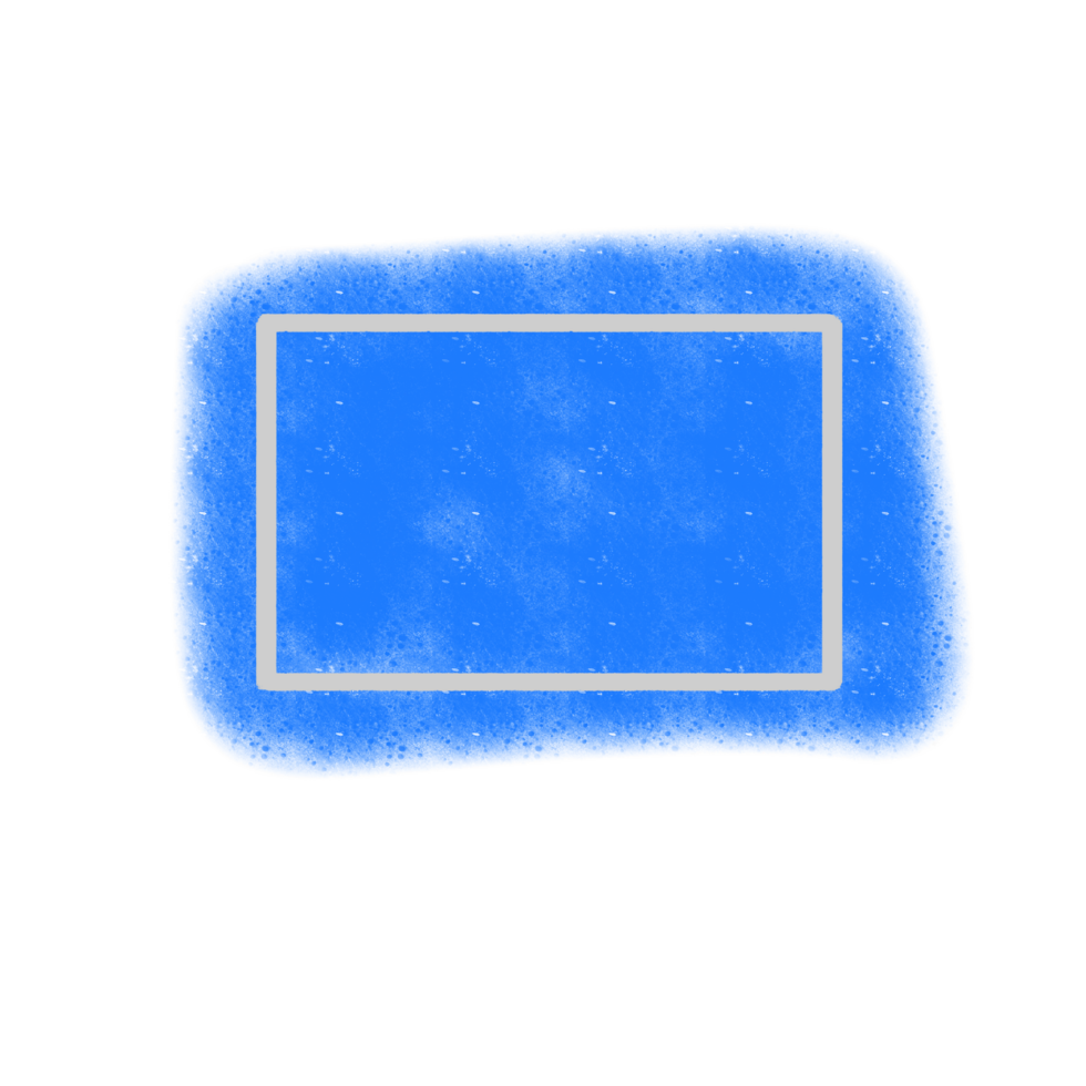 Blue Grunge Brush Banner png