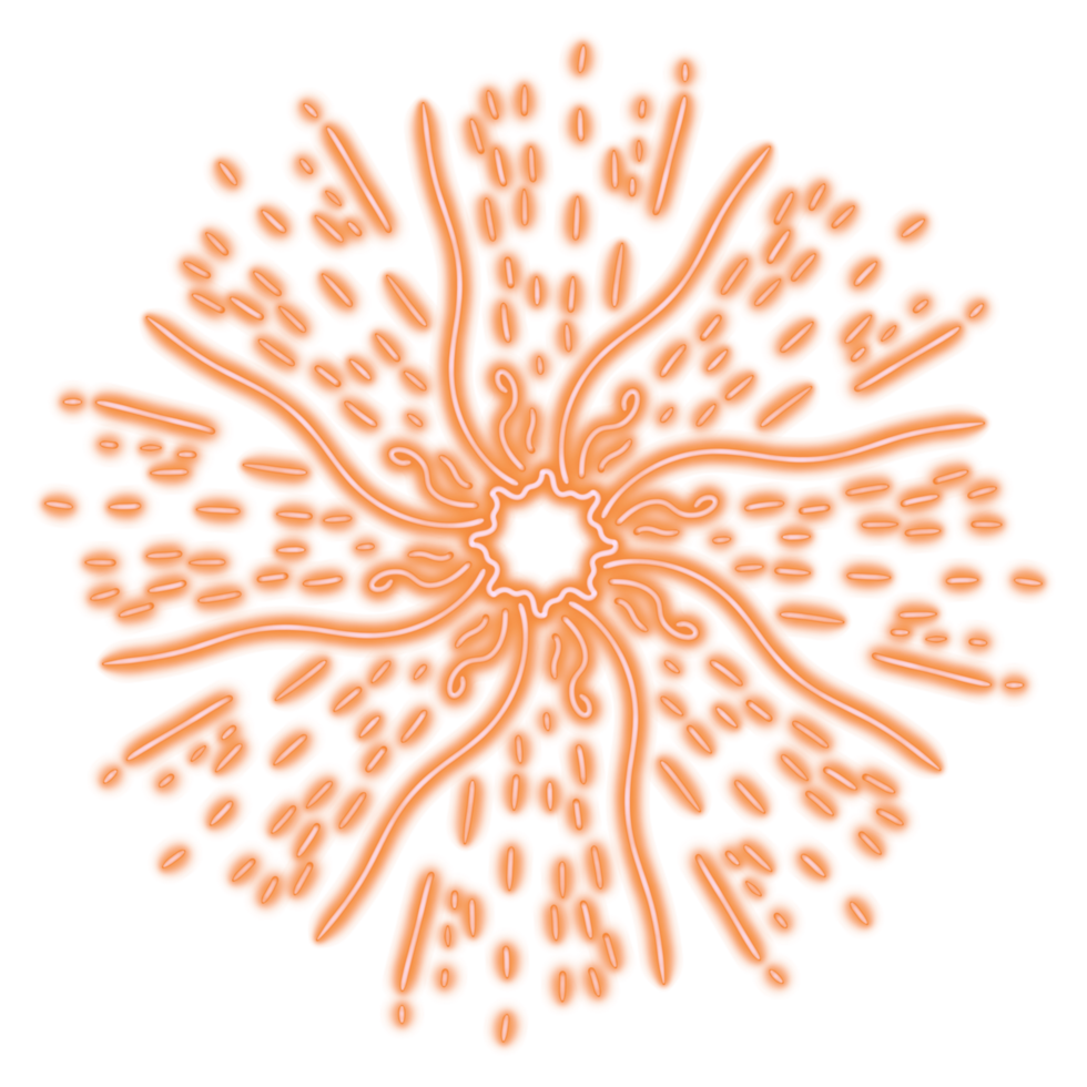 sunburst rays ornament png