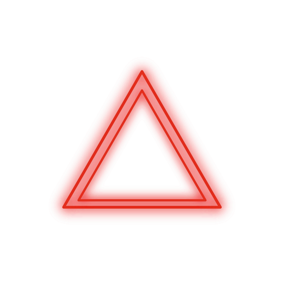 Red Neon Triangle png