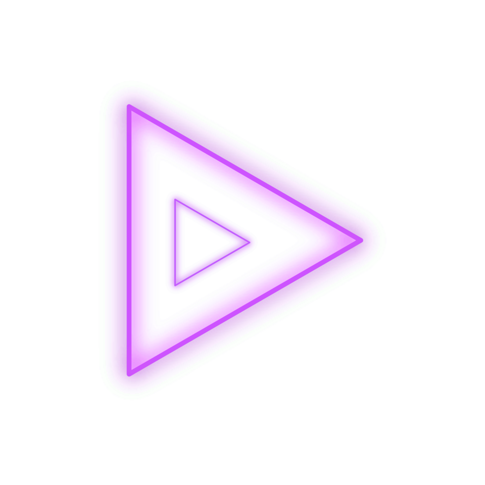 Purple Neon Triangle png