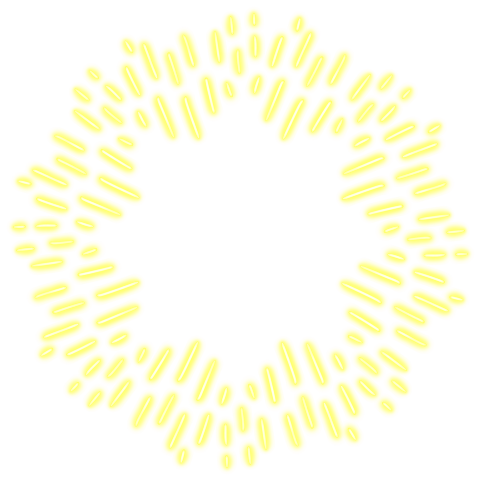 sunburst rays ornament png
