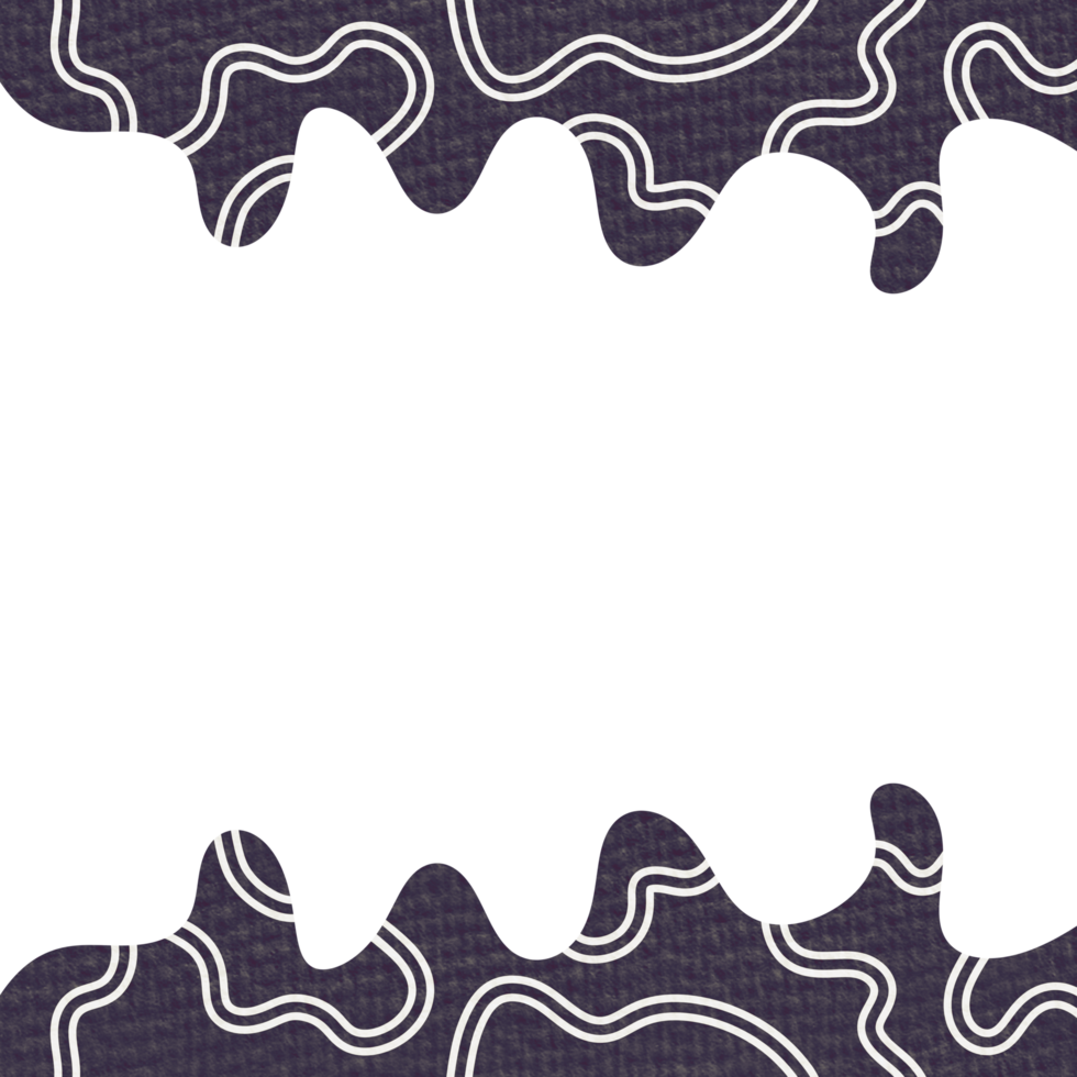 Abstract Wavy Both Frame png