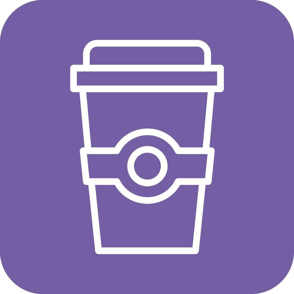 café para llevar vector icono