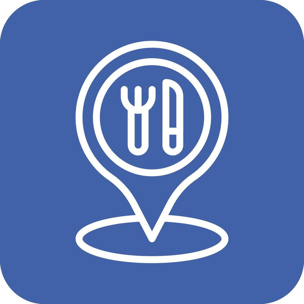 Restaurant Location Vector Icon