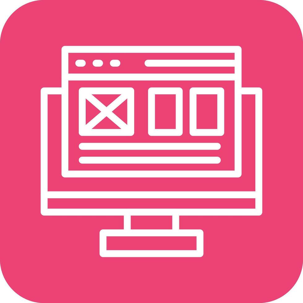 Landing Page Vector Icon