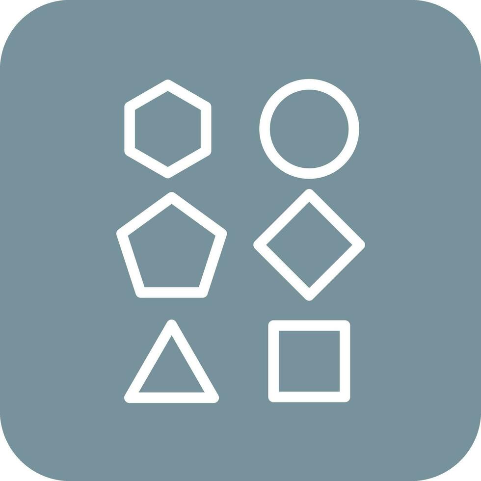 Geometric Shapes Vector Icon