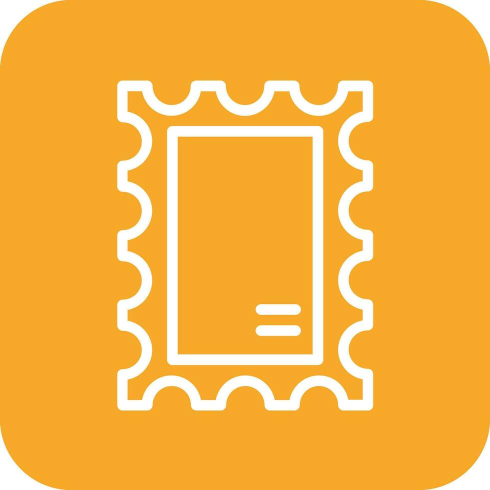 Post Stamp Vector Icon