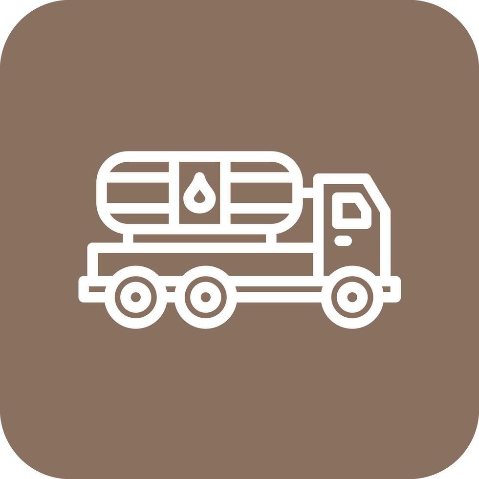 Oil Tanker Vector Icon