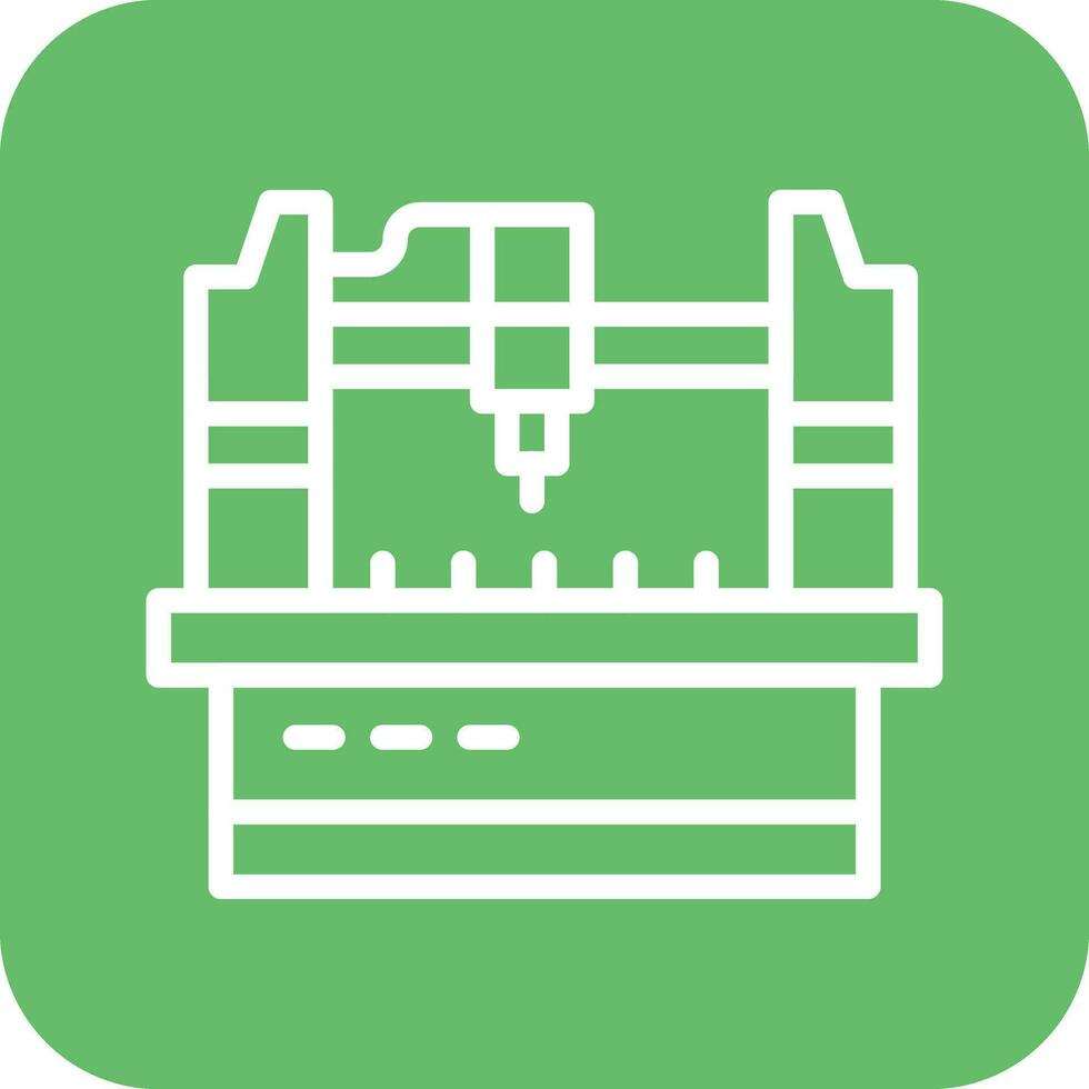 Cnc Machine Vector Icon