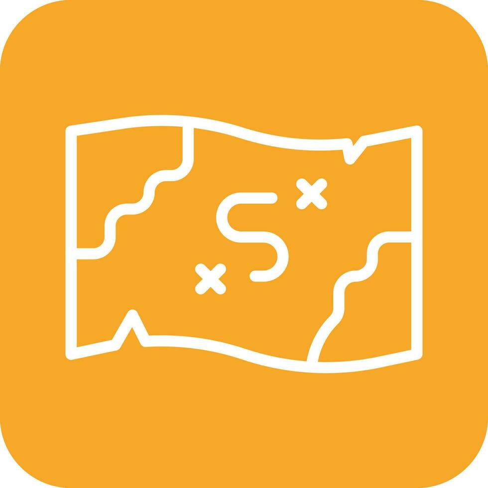 Pirate Map Vector Icon