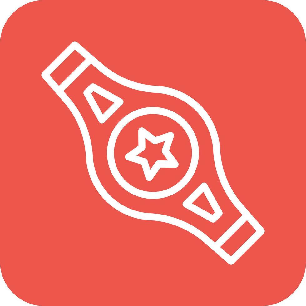 Champion Belt Vector Icon