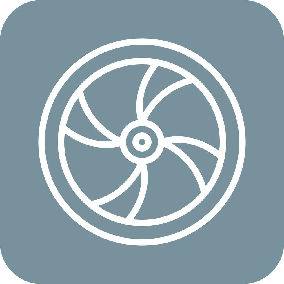 Wooden Wheel Vector Icon
