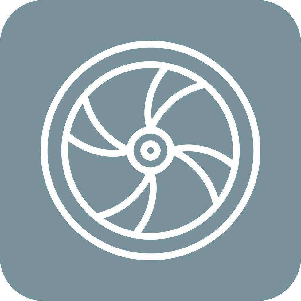 Wooden Wheel Vector Icon